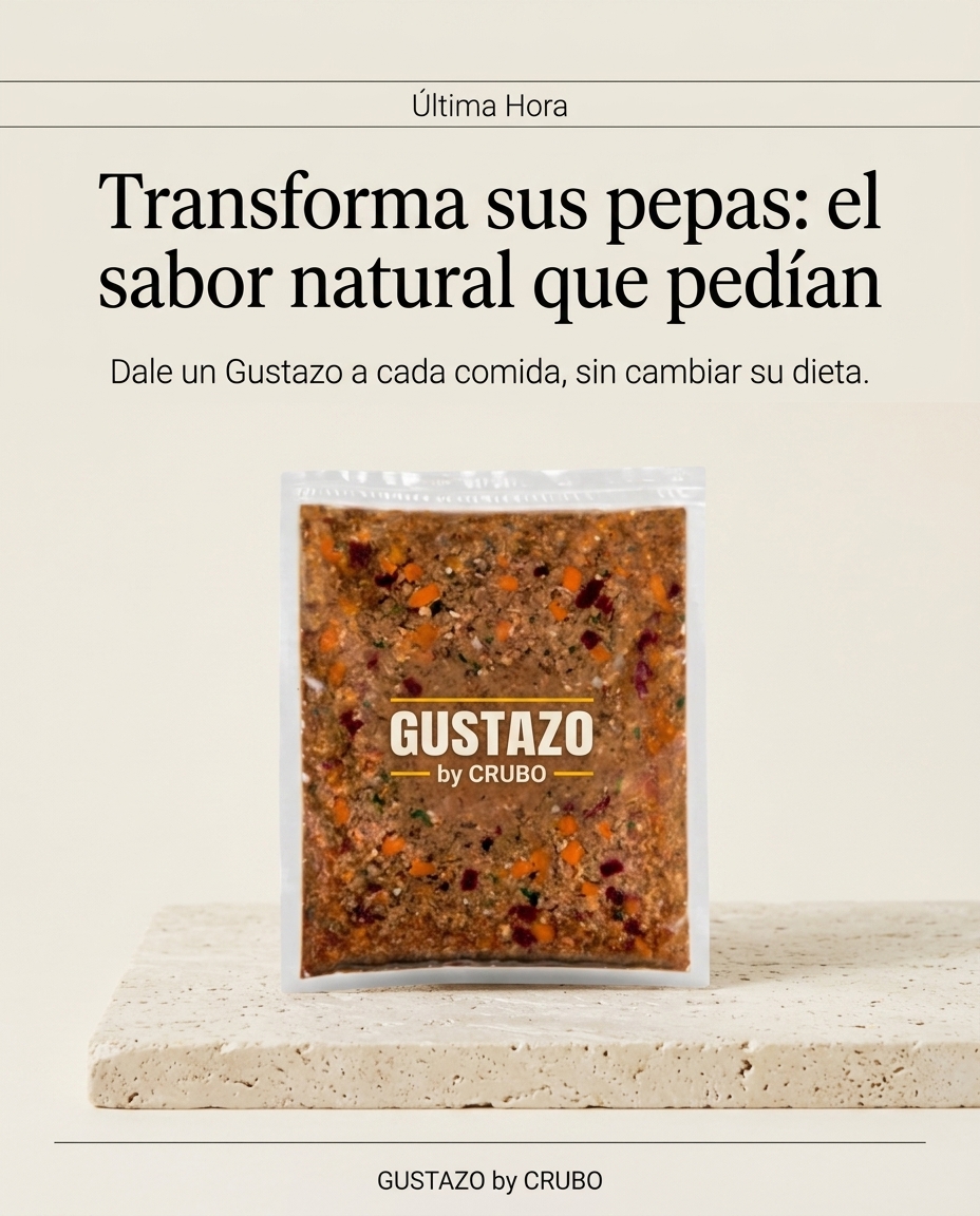 Quito encontró la forma más fácil de mejorar la dieta del perro.